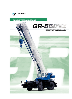 Grúas  RT Tadano GR 550 EX