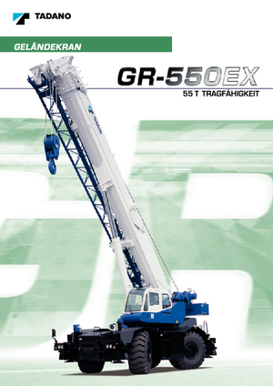 Grúas  RT Tadano GR 550 EX