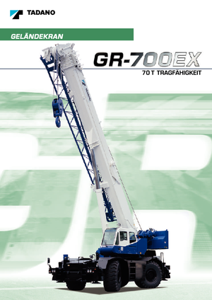Grúas  RT Tadano GR 700 EX