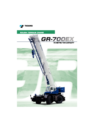 Grúas  RT Tadano GR 700 EX