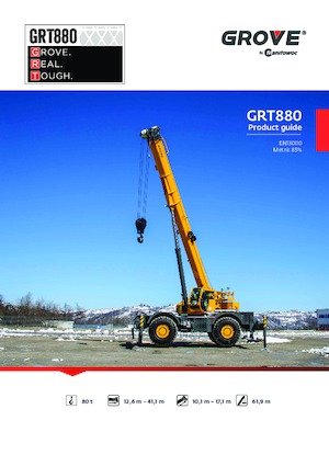 Grúas  RT Grove GRT880 