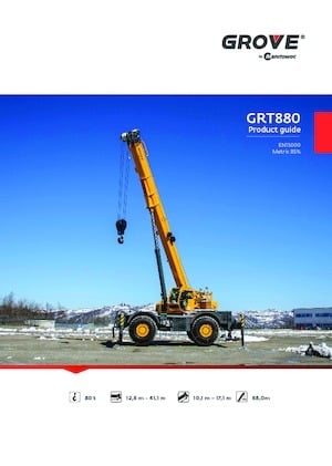Grúas  RT Grove GRT880 