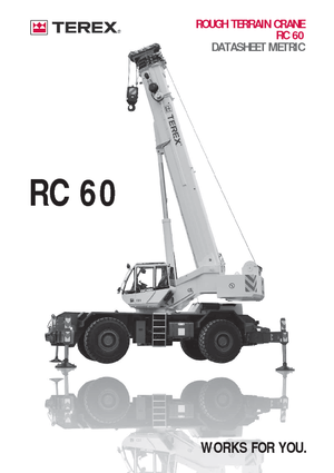Grúas  RT Terex Bendini RC 60  (4x4x4)