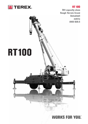 Grúas  RT Terex Bendini RT 100