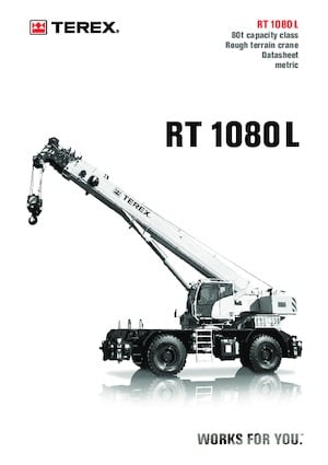 Grúas  RT TEREX CRANES RT 1080 L