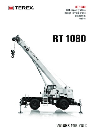 Grúas  RT TEREX CRANES RT 1080