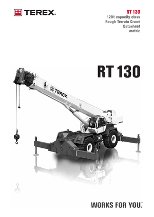 Grúas  RT Terex Bendini RT 130