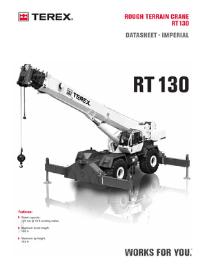Grúas  RT Terex Bendini RT 130