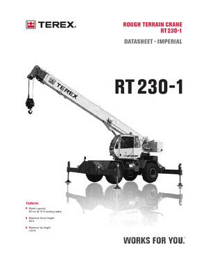 Grúas  RT Terex Bendini RT 230-1