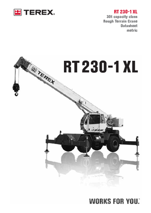 Grúas  RT Terex Bendini RT 230-1 XL