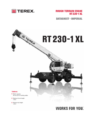 Grúas  RT Terex Bendini RT 230-1 XL