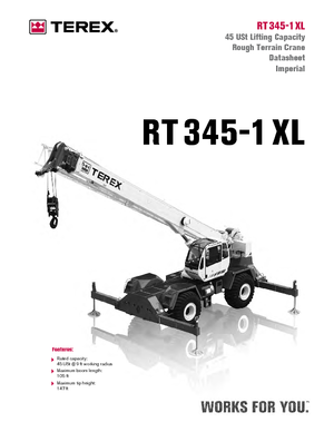 Grúas  RT Terex Bendini RT 345 XL
