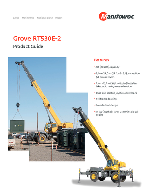 Grúas  RT Grove RT530E-2 
