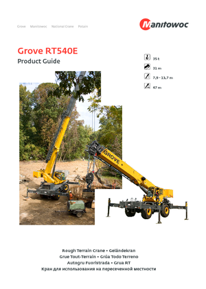 Grúas  RT Grove RT540E 