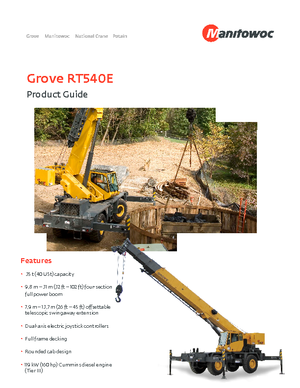 Grúas  RT Grove RT540E 
