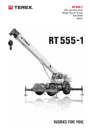 Grúas  RT Terex Bendini RT 555-1