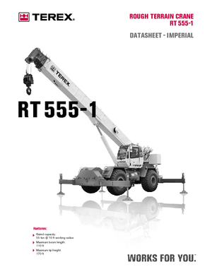 Grúas  RT Terex Bendini RT 555-1