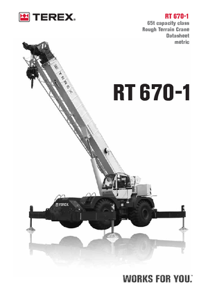 Grúas  RT Terex Bendini RT 670