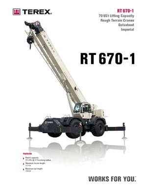 Grúas  RT Terex Bendini RT 670