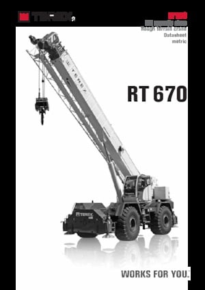 Grúas  RT TEREX CRANES RT 670