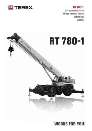 Grúas  RT Terex Bendini RT 780