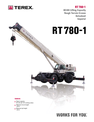 Grúas  RT Terex Bendini RT 780