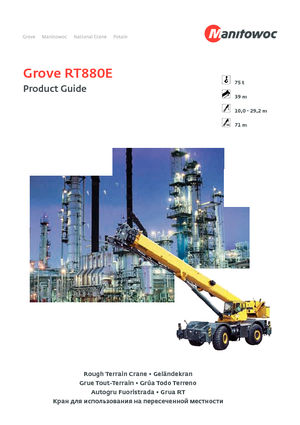 Grúas  RT Grove RT 880 E (4x4x4)
