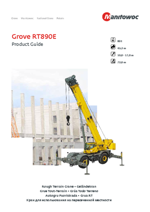 Grúas  RT Grove RT 890 E (4x4x4)
