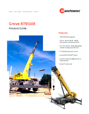 Grúas  RT Grove RT 9130 E (4x4x4)