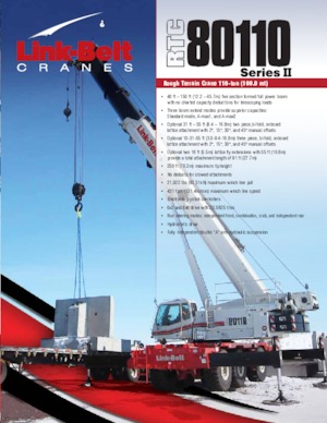 Grúas  RT Link-Belt RTC-80110 Series II