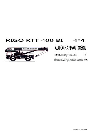 Grúas  RT RIGO RTT 400