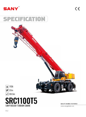 Grúas  RT Sany SRC1100T5