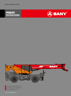 Grúas  RT Sany SRC300CR