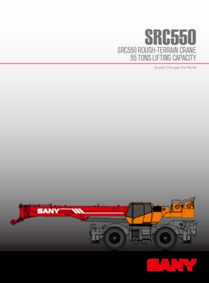 Grúas  RT Sany SRC550