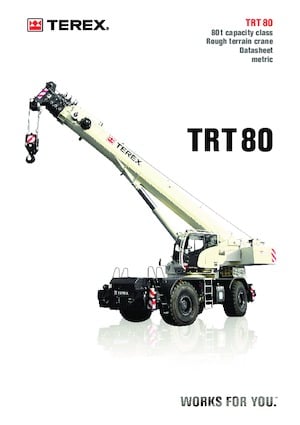 Grúas  RT TEREX CRANES TRT 80