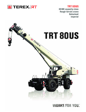 Grúas  RT TEREX CRANES TRT 80US