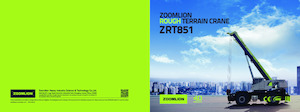 Grúas  RT Zoomlion ZRT851E