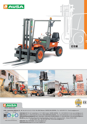 Carretillas elevadoras todo terreno Ausa C 11 M