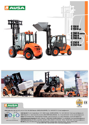 Carretillas elevadoras todo terreno Ausa C 250 H x 4