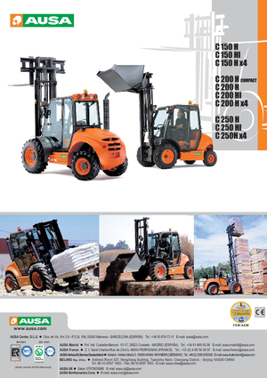 Carretillas elevadoras todo terreno Ausa C 250 H x 4