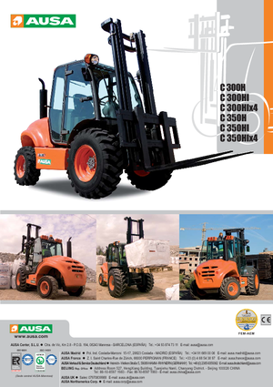 Carretillas elevadoras todo terreno Ausa C 300 H x 4