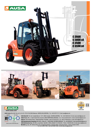 Carretillas elevadoras todo terreno Ausa C 300 H x 4