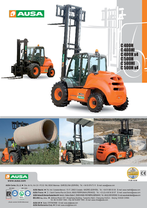 Carretillas elevadoras todo terreno Ausa C 500 H