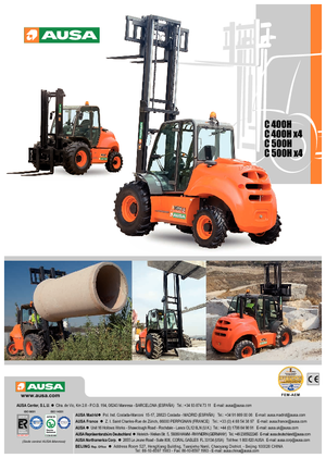 Carretillas elevadoras todo terreno Ausa C 500 H