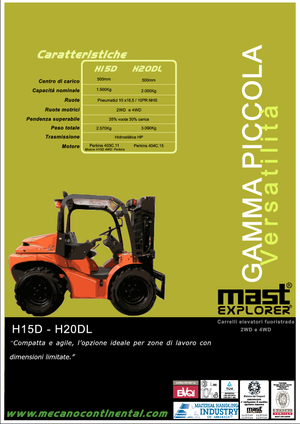 Carretillas elevadoras todo terreno Mast Explorer H 20 DL