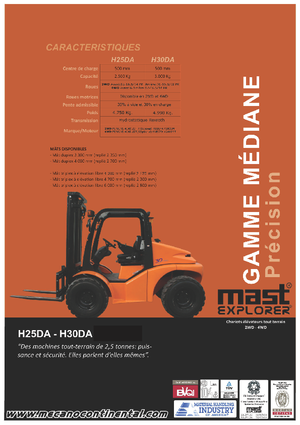 Carretillas elevadoras todo terreno Mast Explorer H 25 DA