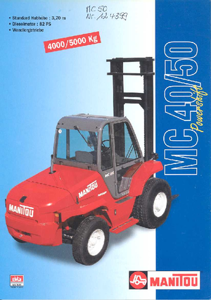 Carretillas elevadoras todo terreno Manitou MC 40 CP