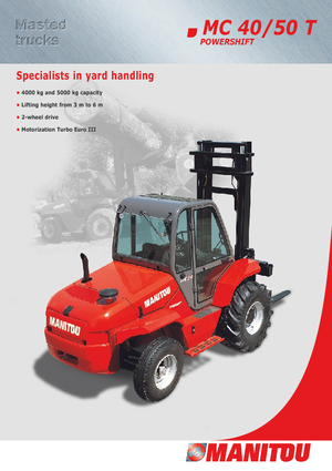 Carretillas elevadoras todo terreno Manitou MC 50 PS