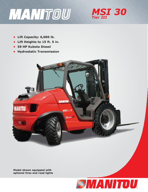 Carretillas elevadoras todo terreno Manitou MSI 30 T