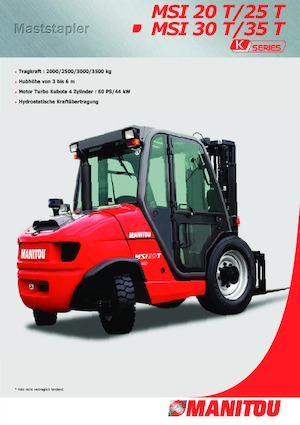 Carretillas elevadoras todo terreno Manitou MSI 30 T